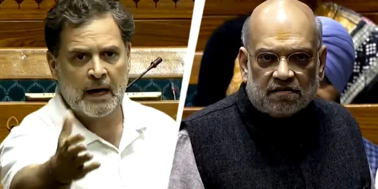 Amit Shah Counters Rahul Gandhi’s Allegations in High-Tension Lok Sabha Discussion on Voter Lists